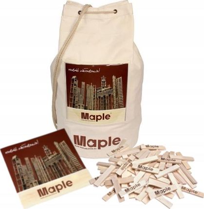 Maple Drewniane Klocki Edukacyjne Worek 600szt.