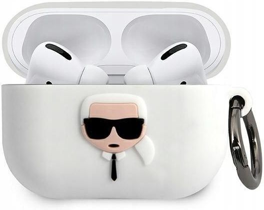 Karl Lagerfeld KLACAPSILRSGBK – Cover In Silicone Per AirPods Pro – Colore Nero – Pratica E Facile Da Usare