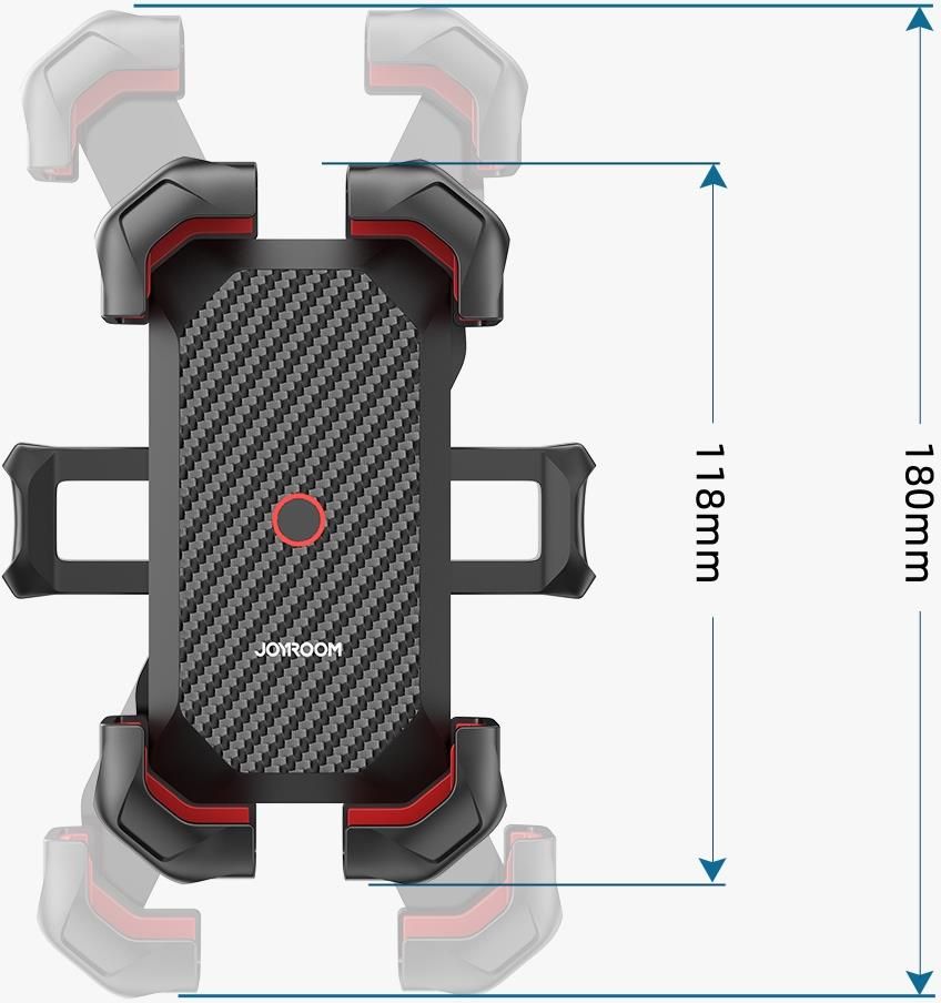 Joyroom Uchwyt Na Telefon Do Motocyklu Czarny