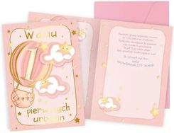 Zdjęcie Kukartka Karnet B6 Pr Roczek Różowy Balon - Radziejów