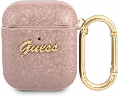 Guess GUA2SASMP AirPods cover różowy/pink Saffiano (11894674012)