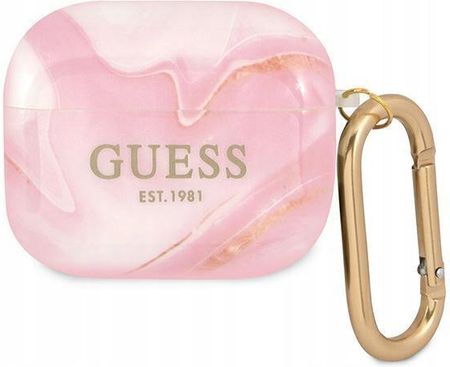 Guess GUA3UNMP AirPods 3 cover różowy/pink Marble (11894366966)
