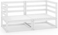 Zdjęcie Lumarko 2-Osobowa Sofa Ogrodowa Biała Lite Drewno Sosnowe - Gdynia