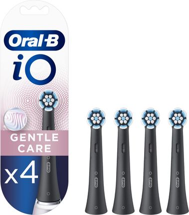 Oral-B iO Gentle Care Black Końcówki do szczoteczek 4 szt.