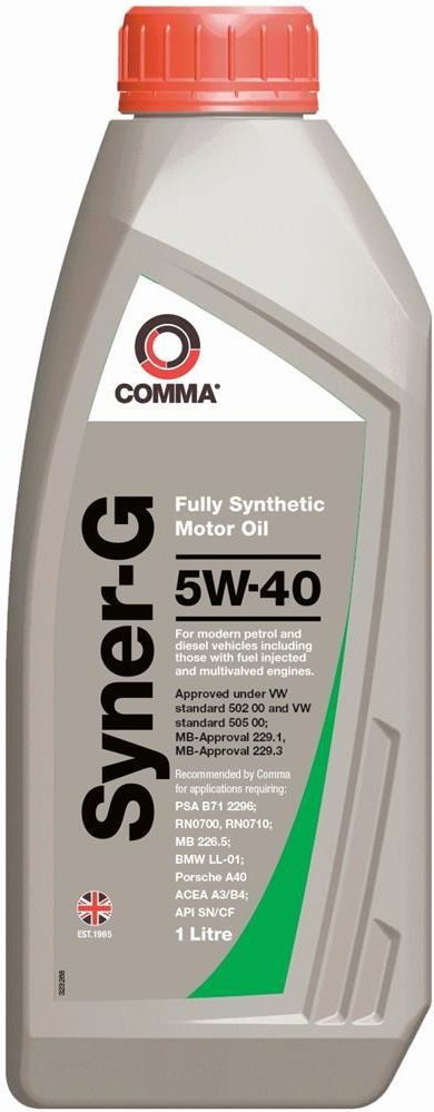 Olej silnikowy Olej Silnikowy Comma Syner-G 5W-40, 1 L - Opinie i ceny ...
