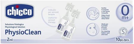 Chicco Physio Clean ampułki 2ml-10 sztuk Sól fizjologiczna do nebulizacji
