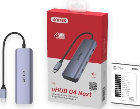 Unitek Hub USB-C 3.1, 4 x USB-C, 5 Gbps (H1107K)