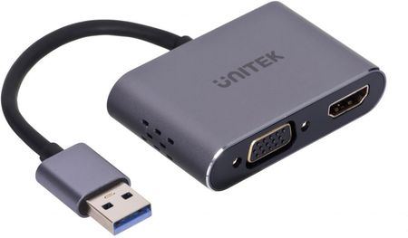 Unitek Adapter USB na HDMI i VGA, FullHD (V1304A)