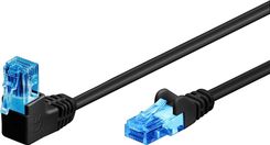 Zdjęcie Goobay GOOBAY Patchcord U/UTP Kat. 6A Prosty / Kątowy 90 czarny 1m (51529) - Lębork