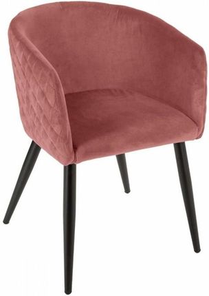 MIA home Krzesło Fotel Tapicerowany Filly Dark Pink 11181_77