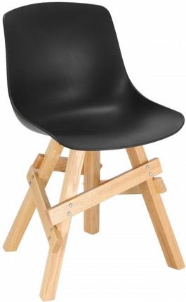 Krzesło Na Drewnianej Podstawie Woodrow Czarny 14412_11