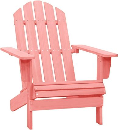 Krzesło Ogrodowe Adirondack Lite Drewno Jodłowe Różowe