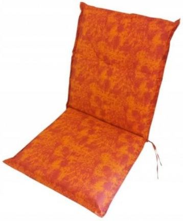 Poduszka na krzesło z oparciem pomarańczowa 100 x 50 cm