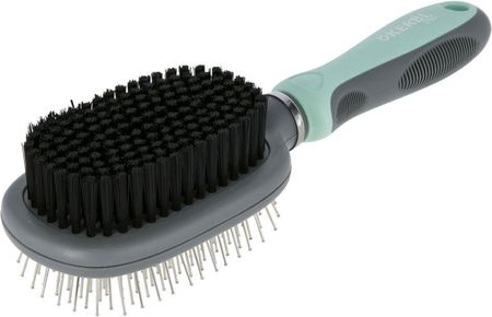 Kerbl Szczotka Z Miękkim Włosiem Syntetycznym I Delikatnymi Metalowymi Ząbkami 24X7Cm 80052