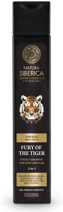 Natura Siberica Men Fury Of The Tiger Energy Shampoo Energetyzujący Szampon Do Ciała I Włosów 250 ml