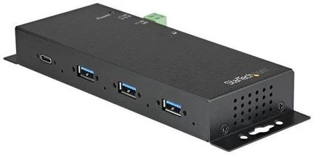 StarTech.com 4 Port USB C Hub 10Gbps - Metal Industrial USB 3.2/3.1 Gen 2 Type-C Hub - 3A/1C - USB-C or USB-A Host - Mountable - ESD/Surge (HB31C3A1CM