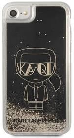 Obudowa dla telefonów komórkowych Karl Lagerfeld Liquid Glitter Gatsby na Apple iPhone 7/8/SE2020/SE2022 (KLHCI8LGGKBK) Czarny