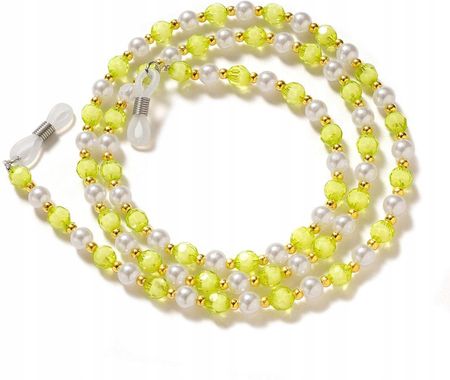 Łańcuszek Do Okularów Koraliki Zawieszka Zielony (9145576254233)