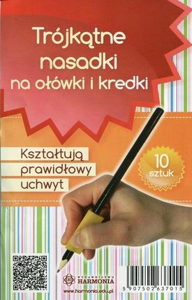Harmonia Trójkątne Nasadki Na Ołówki I Kredki 10Sztuk