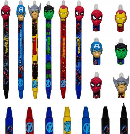 Colorino Zestaw Długopis Wymazywalny Avengers 6Szt