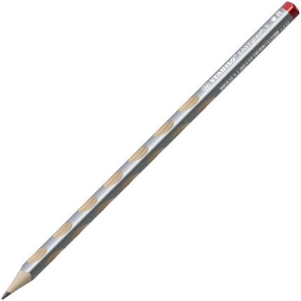 Stabilo Ołówek Z Wypustkami Dla Praworęcznych Srebrny