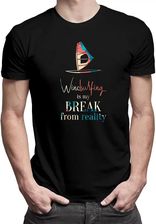 Windsurfing is my break from reality - męska koszulka z nadrukiem - zdjęcie 1