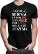 Uwielbiam gotować z winem, czasem nawet dodaje je do jedzenia - męska koszulka z nadrukiem