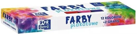 Oxford Farby Plakatowe 12+2 Kolory 20Ml