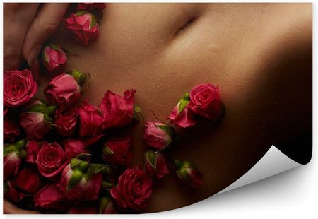 Fototapety.Pl Pąki Róż Na Kobiecym Ciele Miłość Romantyczne Fotopeta 250x250cm Magicstick