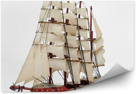 Fototapety.Pl Statek Model Drewniany Białe Tło Okleina Na Ścianę 250x250cm Magicstick