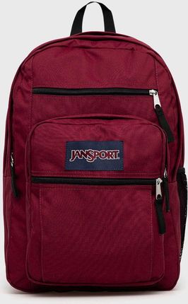 Jansport plecak kolor bordowy duży gładki