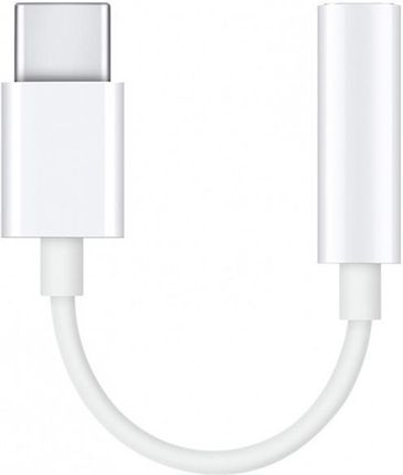 Adapter słuchawek z USB-C do MiniJack 3.5mm 4-pin [F] dla Huawei i Xiaomi, biały 11cm