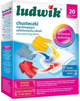 Ludwik Chusteczki Do Prania Zapobiegające Zafarbowaniu Ubrań 20Szt.