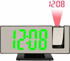 Kipps Zegar Cyfrowy Elektroniczny Led Budzik Projektor