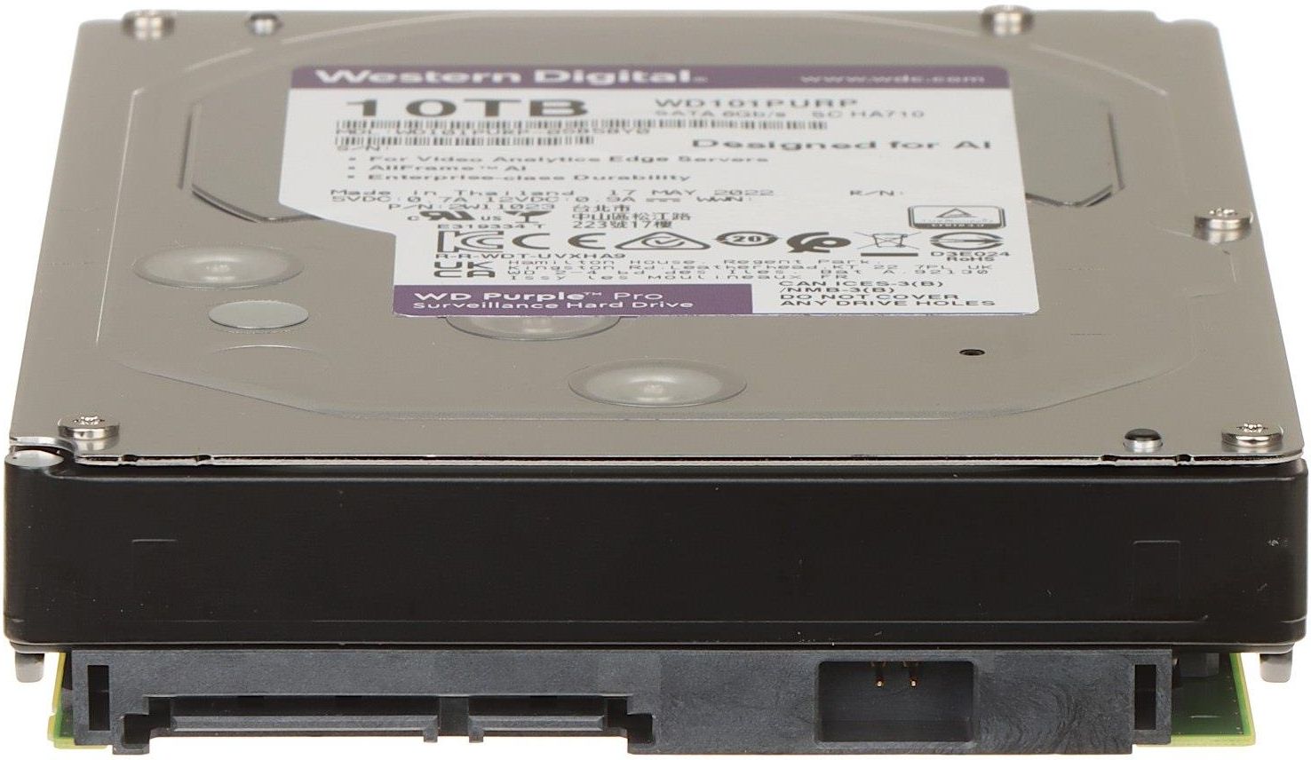 Dysk twardy Western Digital Dysk Do Rejestratora Hdd-Wd101Purp