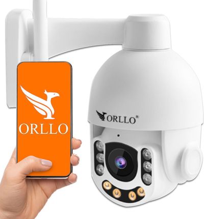 Orllo Kamera Zewnętrzna Obrotowa Gsm Na Kartę Sim Z7 + Panel Fotowoltaiczny Sm6030 (ORLLOZ7+SM6030)