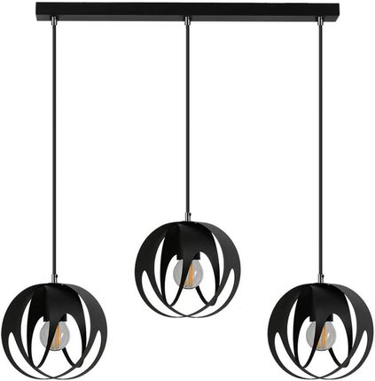 Lumes Czarna loftowa lampa wisząca nad stół - S656-Biva (E23445LAMPEX_LPX00973LLAMPEX_LPX00973L)