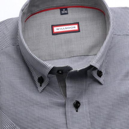 Taliowana koszula z pagonem