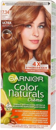 Garnier Color Naturals Creme odżywcza farba do włosów 7.34 Naturalna Miedź