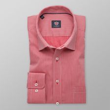 Zdjęcie Czerwona taliowana koszula w prążki - Libiąż