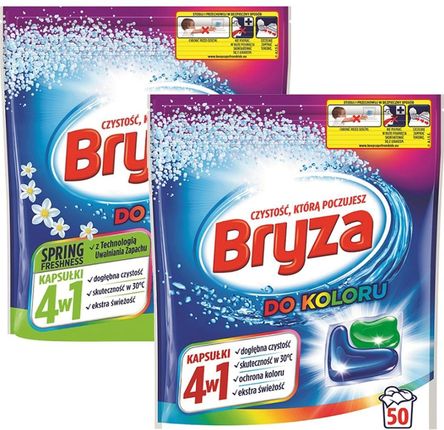 Bryza 4W1Kaps. Do Prania Koloru Spring Freshness 2X50Szt.