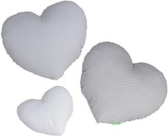 Zdjęcie Poduszki Serca Zestaw Hearts Grey 3 Szt. Lulando - Golub-Dobrzyń