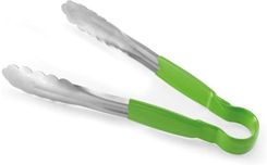 Zdjęcie Hendi Szczypce do serwowania ze stali nierdzewnej 300 mm z uchwytem w kolorze zielonym (171745) - Koszalin