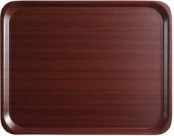 Zdjęcie Hendi Taca do serwowania CAMBRO Mykonos, antypoślizgowa, w kolorze mahoniowym okrągła, śr. 380 (MY3800E73) - Sułkowice