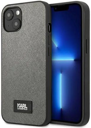 Karl Lagerfeld KLHCP13SSFMP2DG iPhone 13 mini 5,4" hardcase srebrny/silver Saffiano Plaque (534949)