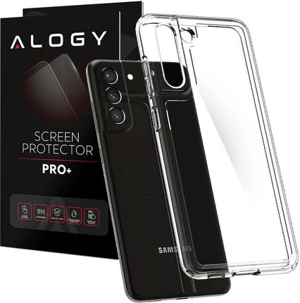 Etui na telefon do Samsung Galaxy S21 FE case Spigen Ultra Hybrid Crystal Clear + Szkło (51134)
