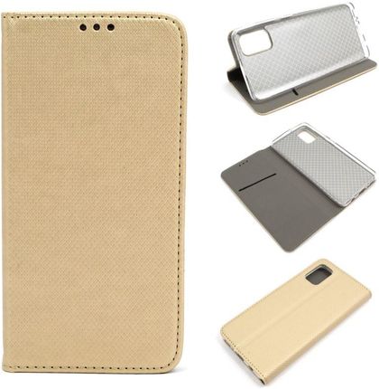 Etui Smart Magnet do telefonu Samsung Galaxy A41 A415 złote (0000042168)