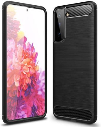 Etui Bumper Carbon LUX do telefonu Samsung Galaxy S21 5G czarne (0000047047)