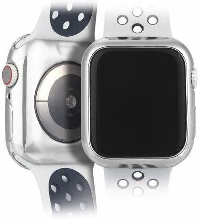 Etui / Obudowa DUXDUCIS TPU Plating do smartwatch Apple Watch 4 5 40 mm srebrne + bezbarwne (0000037513)