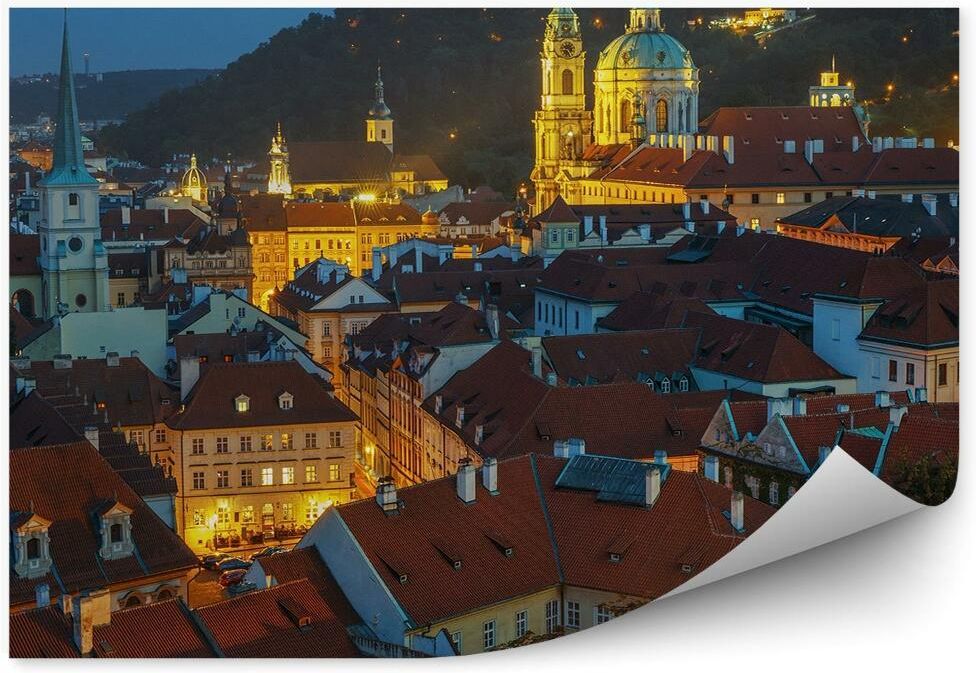 Fototapety Pl Panorama Miasta Praga Noc Światła Okleina Na Ścianę 250x250cm Magicstick Opinie